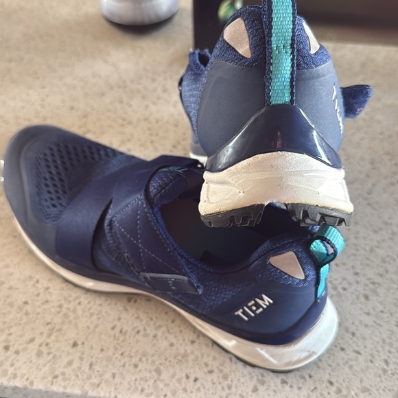 Blue Athletic Shoes Women’s 8.5 slipstream Tiem spinning shoes cycling with clip - Picture 3 of 6